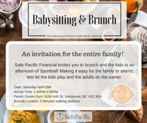 Babysitting and brunch event